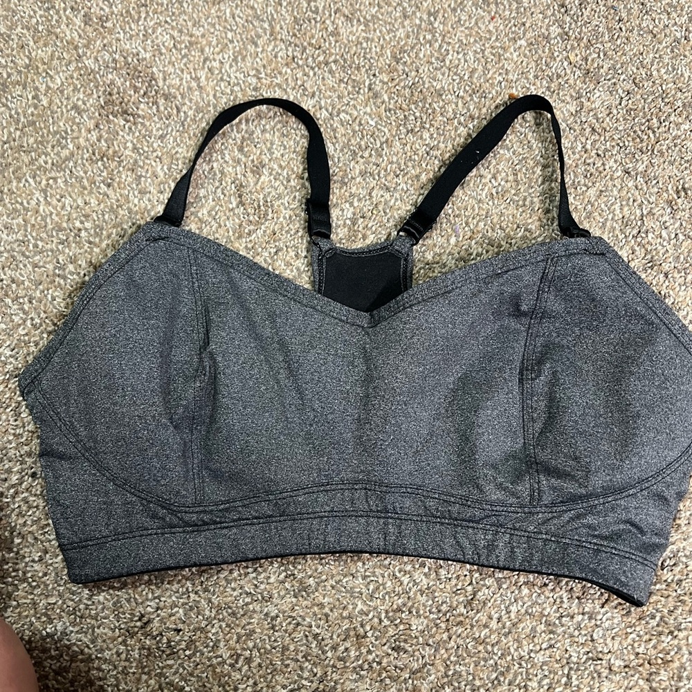 Motherhood Gray Sports Bra with Adjustable Straps